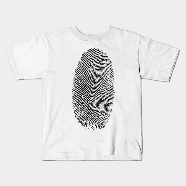 Fingerprint Kids T-Shirt by rheyes